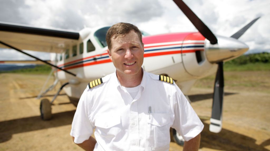 Dave Ringenberg MAF pilóta a szervezet pápuai vezetője