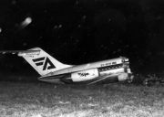 Az 1992-ben Granadában leszállás közben kettétört Douglas DC-9-32-es gép törzse